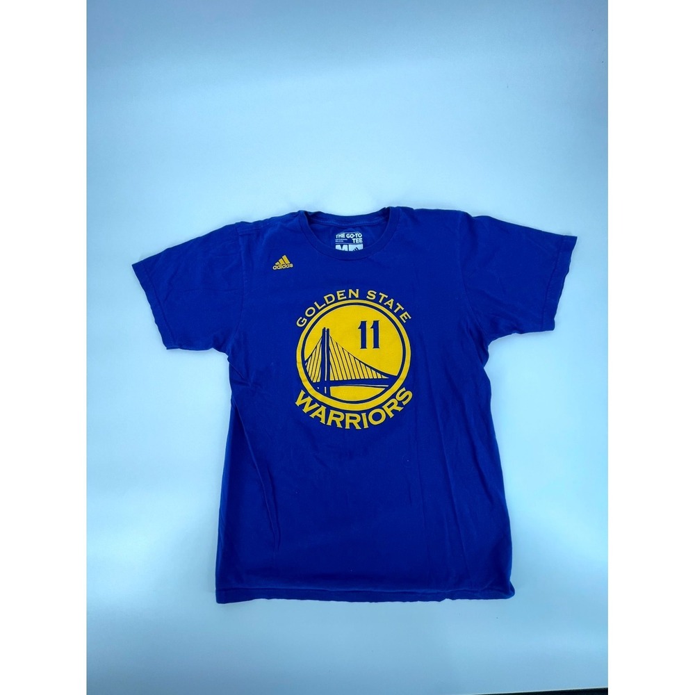 Golden State Warriors Shirt Mens Medium Blue #11 Klay Thompson Adidas Basketball